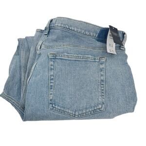 Abercrombie & Fitch Jeans Womens 22 Criss Cross 90's Straight High Rise NEW